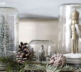 it s not too late for mason jar snow globes, crafts, mason jars, repurposing upcycling, seasonal holiday decor, Mason Jar Snow Globes