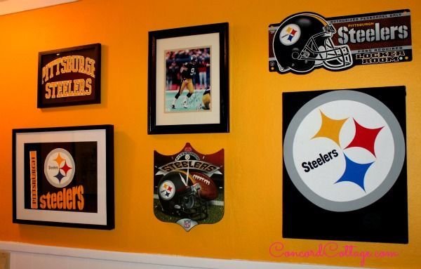 pittsburgh steelers football themed tv room hometalk