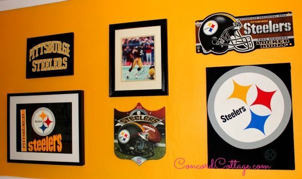 contemporary pittsburgh steelers wall decor festooning wall art
