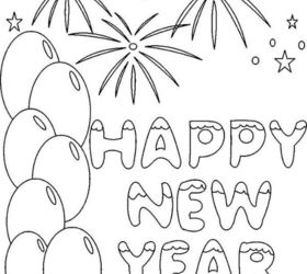 new years decorating ideas, seasonal holiday d cor, Many of us gather with our kids too Here s a great printable and you can set up a little coloring table for them Source Coloringkidz com