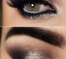new years decorating ideas, seasonal holiday d cor, Along with your fabulous outfit made sure you add a little something extra to your makeup like some pretty smoky eyes and why not a little glitter too Source Weheartit com
