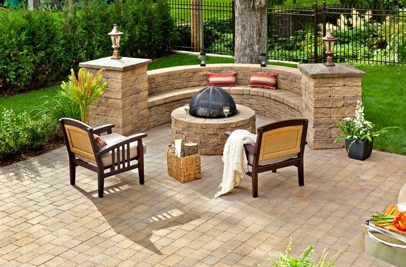 firescapes hardscapes outdoor kitchens and retainer wall inspiration, decks, outdoor living, patio, Firepit vs Fireplace