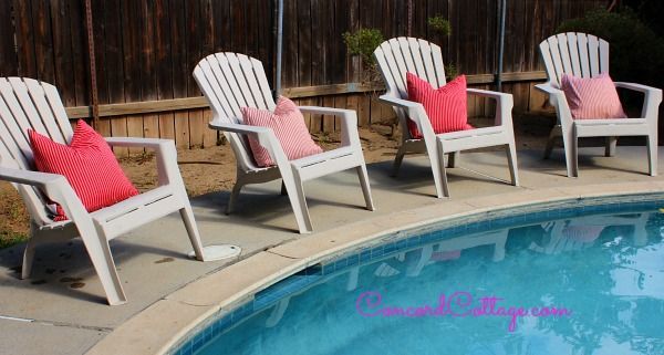 here s how we updated our backyard with lots of color on a budget, outdoor furniture, outdoor living, painted furniture