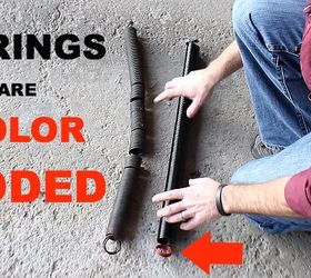 spot and replace bad garage door extension springs, diy, garage doors, home maintenance repairs, how to, Buy new springs based on the color code