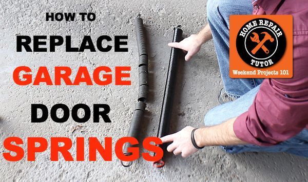 encontre e substitua molas de extenso de porta de garagem ruins, Como substituir as molas de extens o da porta da garagem