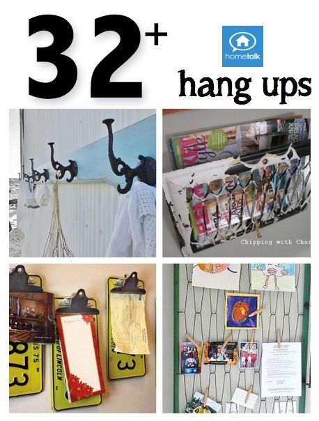 80 junk ways to hang up your junk, home decor, repurposing upcycling, A HomeTalk clipboard of 32 amazing junk hang ups of YOURS Happy clipping