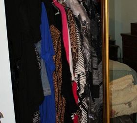 organize your closet for a better wardrobe less stress, closet, organizing, Before pic pretty scary