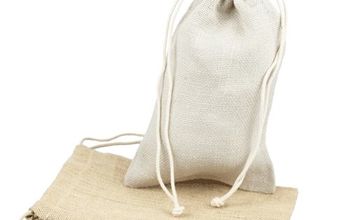 Colored Jute Drawstring Party Bags