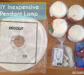 inexpensive diy pendant lamp tutorial, diy, home decor, how to, lighting, Now on to the Tutorial The supplies you will need 1 Paper Lantern I bought mine from Ikea but you can also find them here Coffee Filters Just over buy I think in one of the other posts I read the girl used 1200 1 cord with