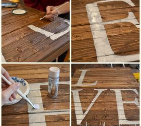 diy pallet valentine art, crafts, diy, how to, painting, pallet, repurposing upcycling, seasonal holiday decor, valentines day ideas, So I ended up tracing the letters on and then priming and painting the letters silvers