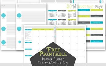 Planificador imprimible gratuito para blogueros | Tamaño medio (Filofax A5)