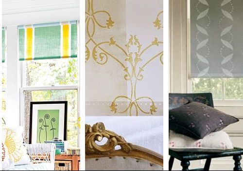 how to rockstar roller blinds using stencils, home decor, painting, window treatments, windows, Stencils stripes borders use wall stencils