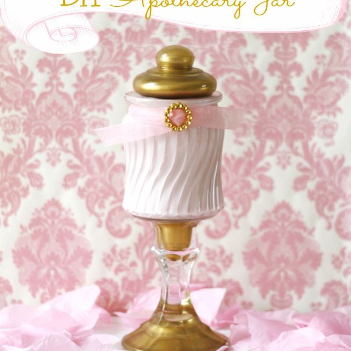 make your own apothecary jars, crafts, Finished apothecary jar
