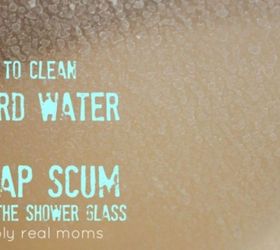 how to clean soap scum and hard water off glass showers, bathroom ideas, cleaning tips, home maintenance repairs, how to
