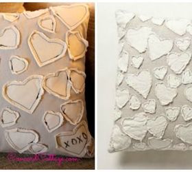 anthropologie inspired heart pillow, crafts, seasonal holiday decor, Mine 5 Theirs 192