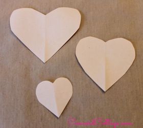 anthropologie inspired heart pillow, crafts, seasonal holiday decor, Cut out hearts