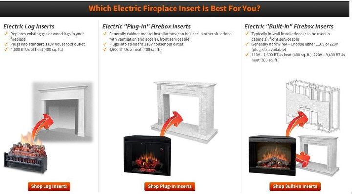 how to convert a wood or gas fireplace to electric, How to choose which electric insert is right for you