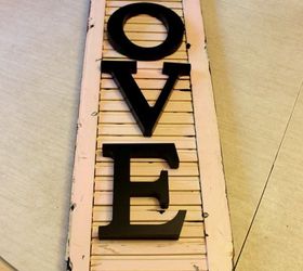 turn an old shutter into shabby chic wall decor, crafts, repurposing upcycling, seasonal holiday decor