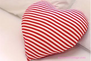 valentine heart pillows, crafts, seasonal holiday decor, valentines day ideas, Valentine s Day sweet heart pillow made with recycled fabric
