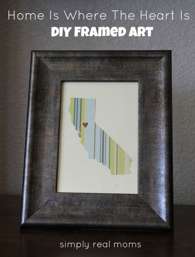 diy frame art home is where the heart is, crafts, home decor
