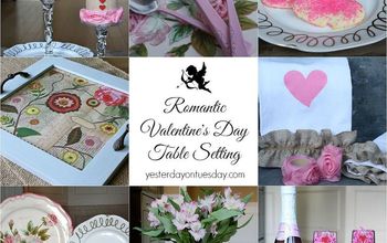Romantic Valentines Day Table Setting #valentinesday