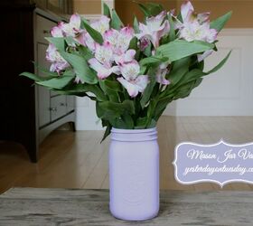 romantic valentine s day table setting valentinesday, seasonal holiday d cor, valentines day ideas, A few coats of chalk paint transforms a Mason Jar into a romantic vase for flowers