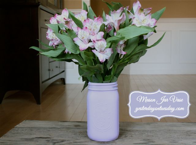 romantic valentine s day table setting valentinesday, seasonal holiday d cor, valentines day ideas, A few coats of chalk paint transforms a Mason Jar into a romantic vase for flowers