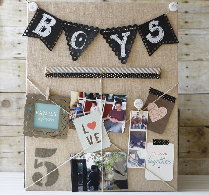 make a memory board with exchangeable elements family is forever, chalkboard paint, crafts, Completed Memory Board
