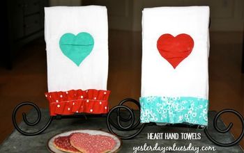 Heart Hand Towels #valentinesday