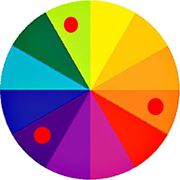 how to choose a color scheme, home decor, painting, Triad colors are Three hues equally spaced on a color wheel