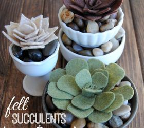 How to Make Felt Succulents - Easy & No-Sew