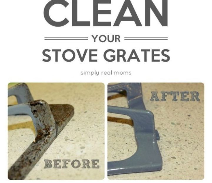 clean your stove grates, appliances, cleaning tips