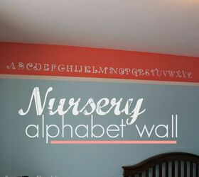 nursery alphabet wall, bedroom ideas, home decor, wall decor