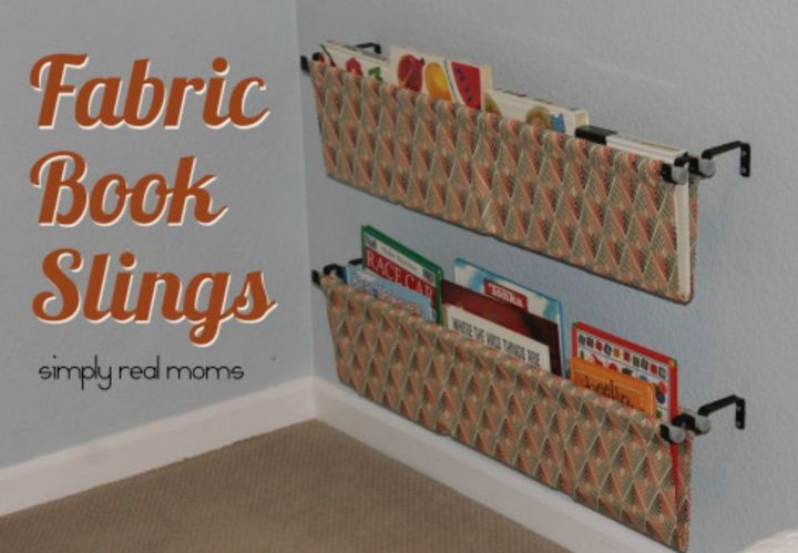 diy fabric book sling so easy, crafts, storage ideas