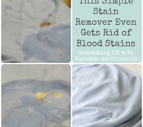 this easy to make stain remover even removes blood stains, cleaning tips, These are the sheets before during and after