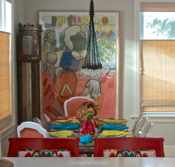 creating an eclectic dining room filled with color, dining room ideas, home decor