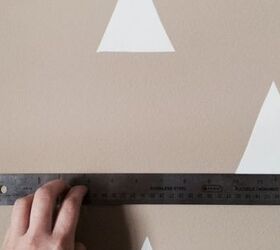 diy triangle accent wall for less than 3, home decor, paint colors, wall decor