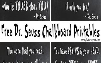 Free Dr. Seuss Chalkboard Printables