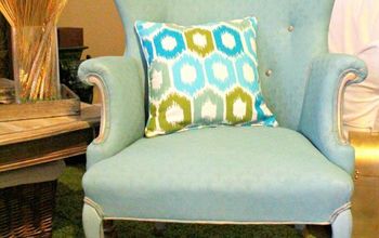 Favorite Furniture Makeover: Painting Upholstery the Awesome Way