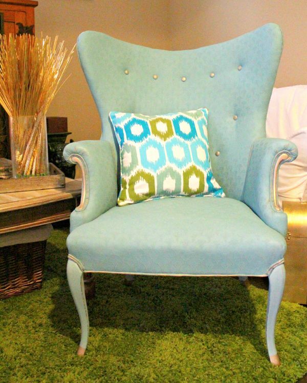 favorite furniture makeover painting upholstery the awesome way, painted furniture, AFTER is updated awesome