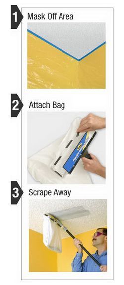 finally easily remove a popcorn ceiling with this new ceiling scraper, cleaning tips, diy, home maintenance repairs, tools, Easy as 1 2 3