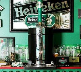 the heineken man cave, entertainment rec rooms, garages, home decor, The Heineken Man Cave UpcycledTreasures com