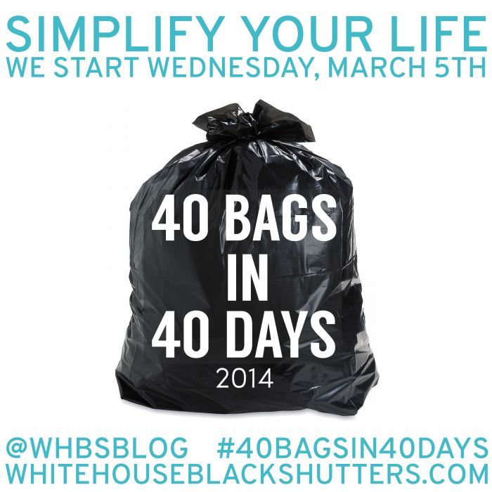 the 40 bags in 40 days challenge, cleaning tips