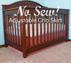 adjustable crib skirt, bedroom ideas, home decor, painted furniture