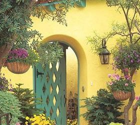 get spring ready add flowers to your front walk, flowers, gardening, landscape, Another easy instant trick is to use hanging baskets of flowers BGH