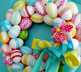 easter decorating round up, easter decorations, fireplaces mantels, patriotic decor ideas, seasonal holiday d cor, wreaths, I love this Easter Egg Wreath from Tatertots