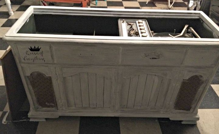 new life for an old stereo cabinet | hometalk