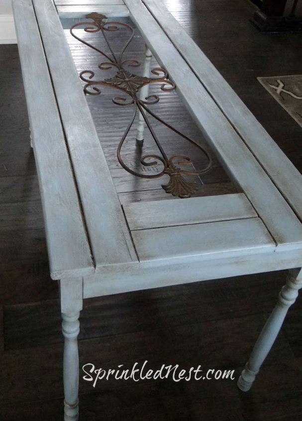 transform metal wall art into a custom table, chalk paint, diy, painted furniture, repurposing upcycling