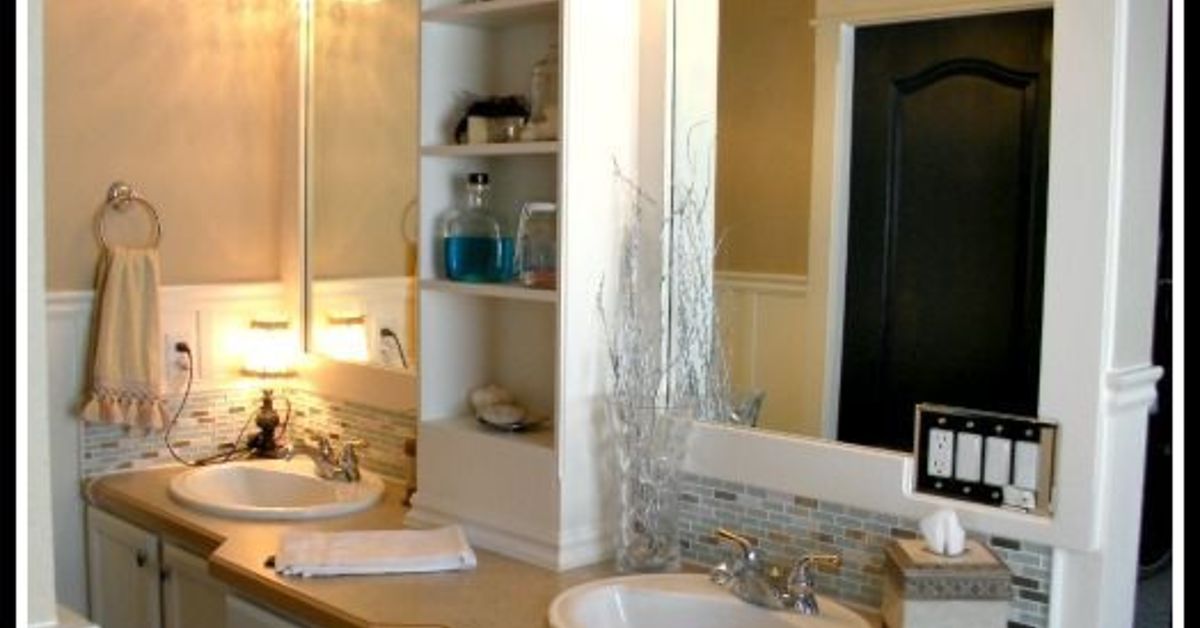 Frame and Add a Shelf to a Builder Grade Mirror! Hometalk Frame and Add a Shelf to a Builder Grade Mirror! Hometalk