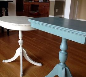 perfectly painted vintage tables, painted furniture